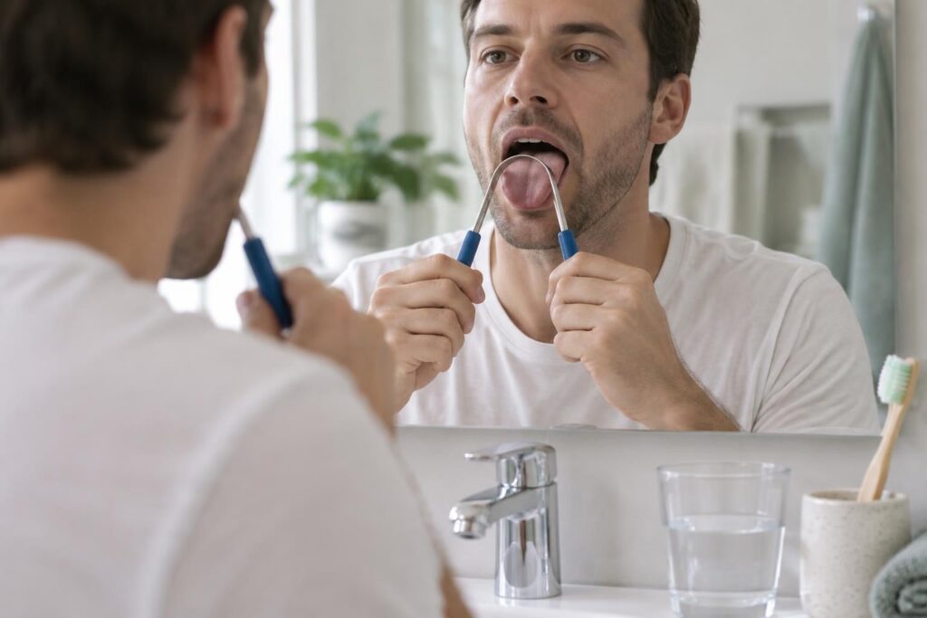 découvrez comment utiliser un gratte-langue efficacement pour éliminer les dépôts, rafraîchir l’haleine et améliorer votre hygiène buccale au quotidien.