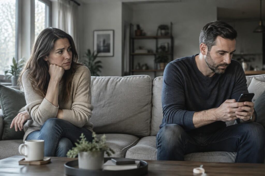 distance, manque d’attention, irritabilité… découvrez les signes qu’un homme n’aime plus sa femme et les explications possibles de son comportement.